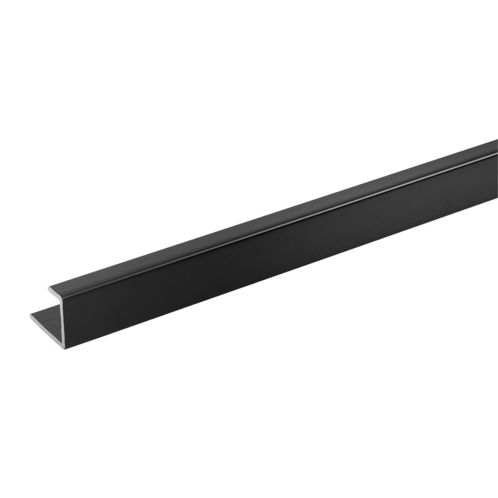 Cut out image of the Showerwall Compact Black End Trim